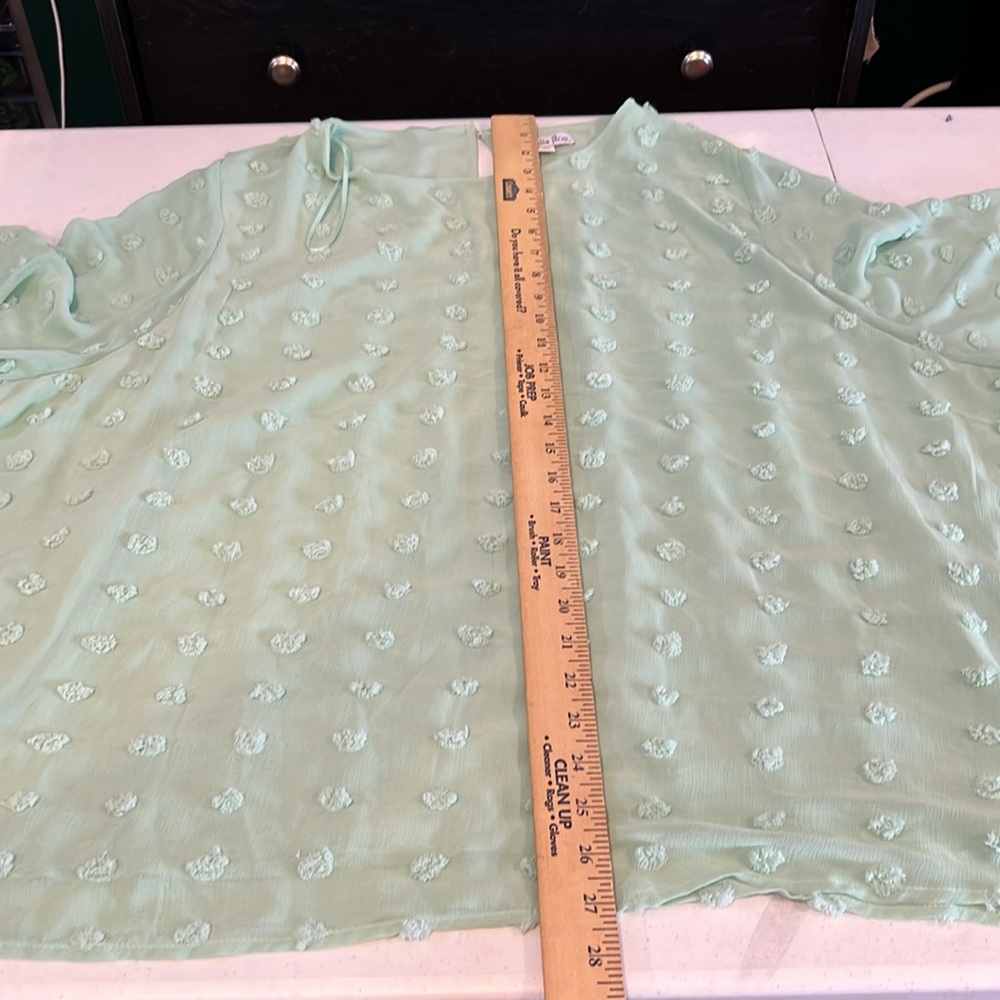 #148. Swiss dot blouse. 3x - Picture 3 of 9